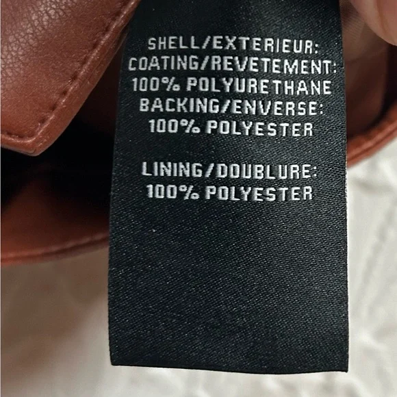 7 For All Mankind Medium Faux Leather Vest - Picture 7 of 7